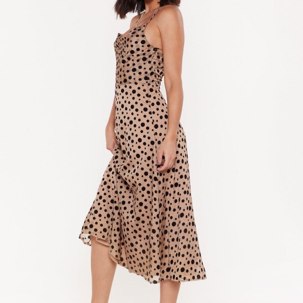 Nasty Gal Spotty Midi Dress